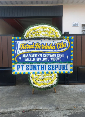 Papan Bunga Duka di Grobogan