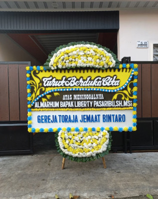 Papan Bunga Duka di Grobogan